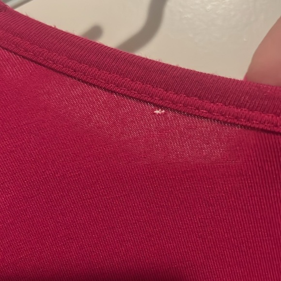 Karen Kane size XL Batwing Soft Pink Tie Front Shirt Top - Picture 8 of 8